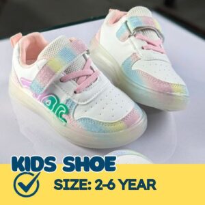 Cartoon Design LED Light Casual Shoes for Boys and Girls