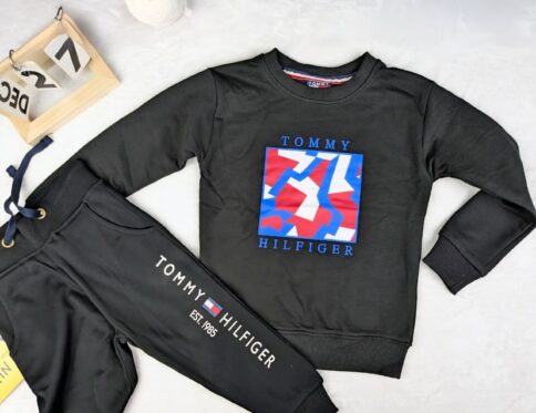 Sweat Shirt and Pant Set Black