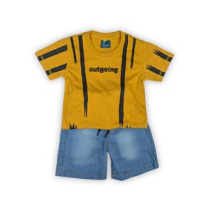 Printed T-Shirt with Shorts