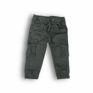 Gabardine cargo Jogger Olive